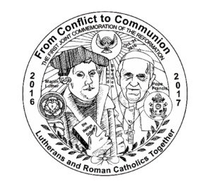 Drawing of obverse of Joint Commemorative Medallion