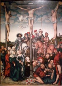 Crucifixion scene by Lucas Cranach the Elder